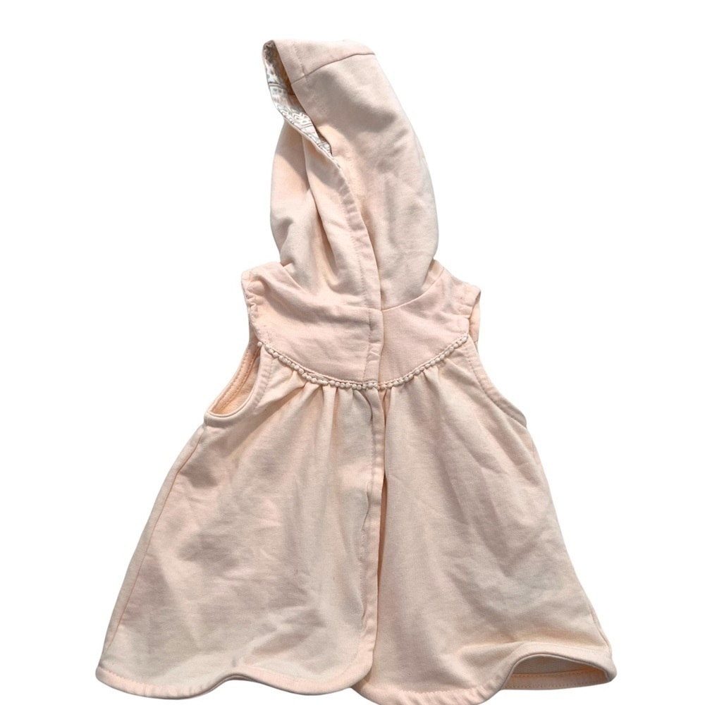 Cynthia Rowley Baby Girls Sz 6-9 Months Sleeveless Hooded Vest Light Pink Peach
